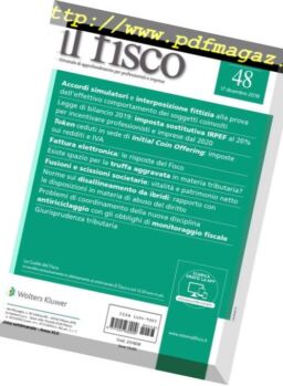 il fisco – 17 Dicembre 2018