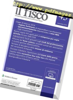 il fisco – 3 Dicembre 2018