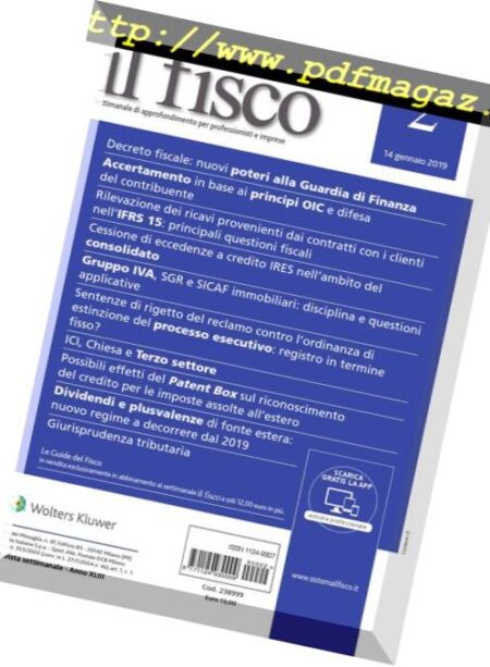 il fisco – Febbraio 2019 Cover