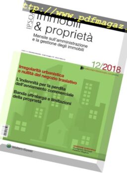 Immobili & proprieta – Dicembre 2018