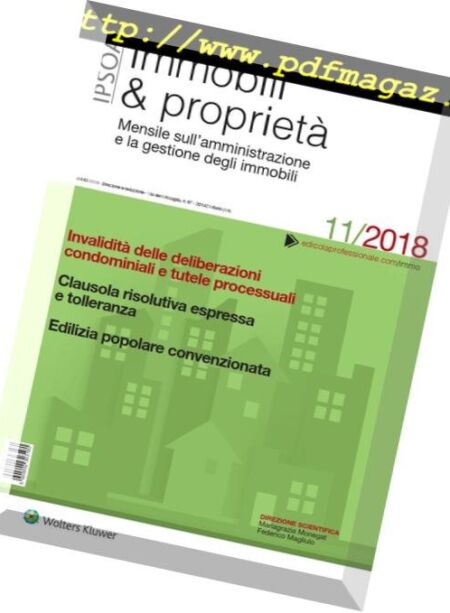 Immobili & proprieta – Novembre 2018 Cover