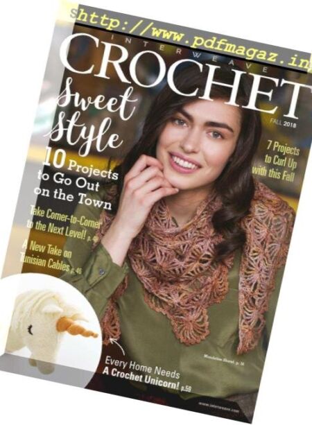 Interweave Crochet – August 2018 Cover