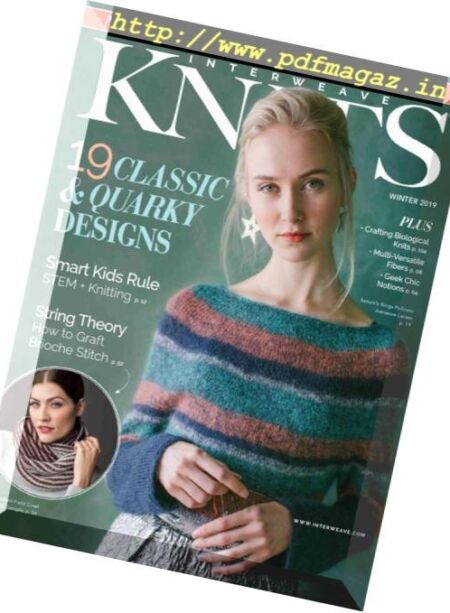 Interweave Knits – Winter 2019 Cover