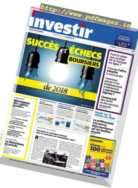 Investir – 1er Decembre 2018 Cover