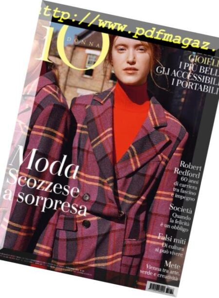 Io Donna del Corriere della Sera – 08 dicembre 2018 Cover