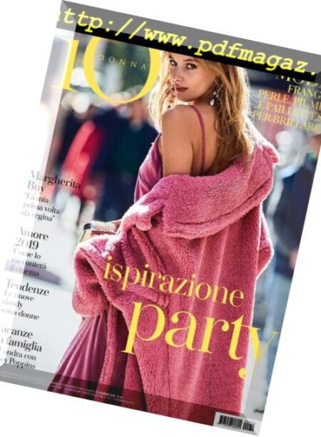 Io Donna del Corriere della Sera – 22 dicembre 2018 Cover