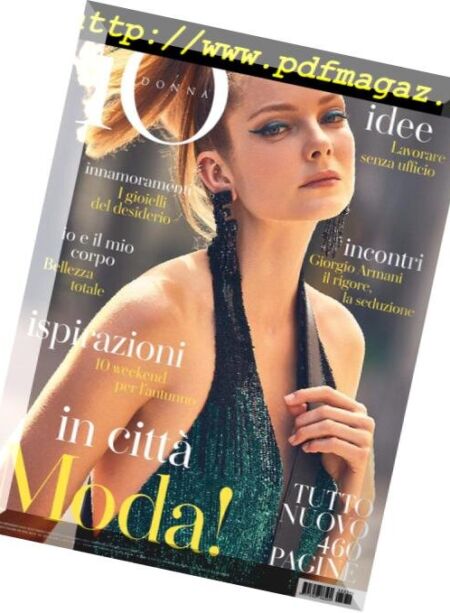 Io Donna del Corriere della Sera – 29 settembre 2018 Cover