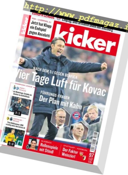 Kicker – 29 November 2018 Cover
