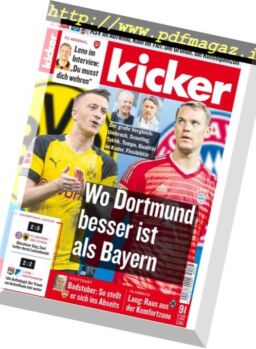 Kicker – 8 November 2018