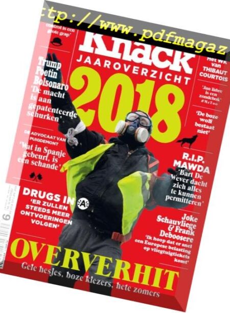 Knack Belgium – 19 December 2018 Cover
