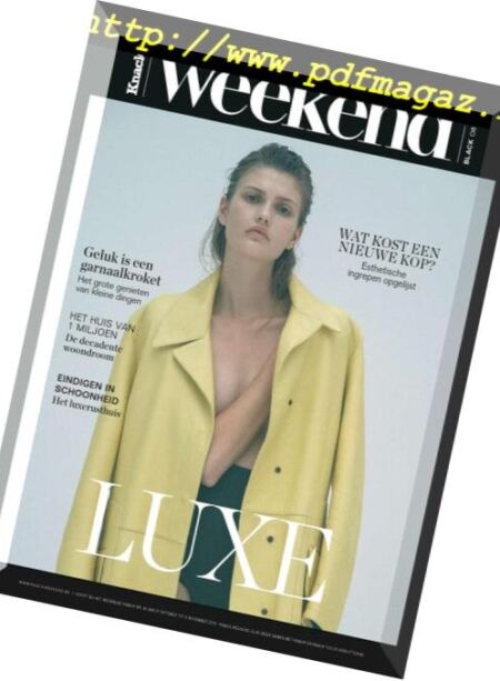 Knack Weekend Black – 31 Oktober 2018 Cover