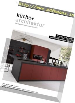 Kuche + Architektur – Nr 5, 2018