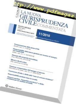 La Nuova Giurisprudenza Civile Commentata – November 2018