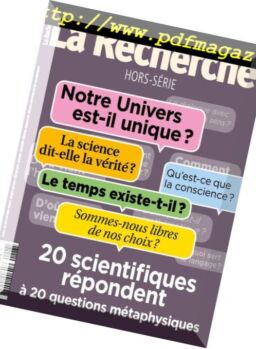 La Recherche – Hors-Serie – N 27, 2018