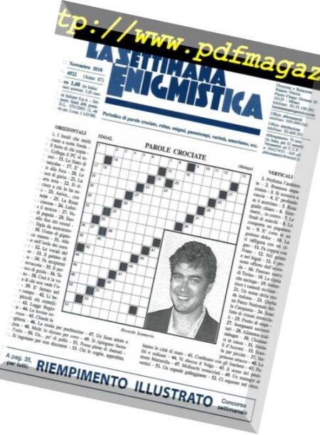La Settimana Enigmistica – 22 Novembre 2018 Cover