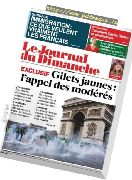 Le Journal du Dimanche – 02 decembre 2018 Cover