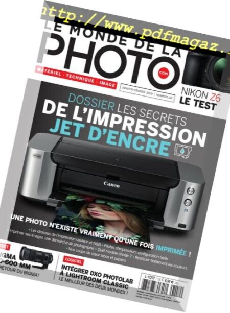 Le monde de la photo – janvier 2019 Cover