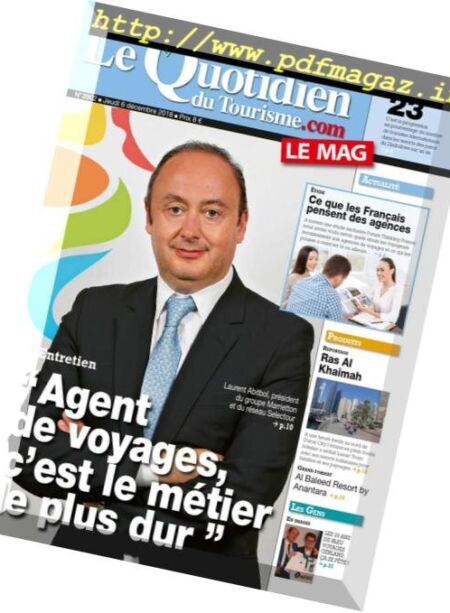 Le Quotidien du Tourisme – 06 decembre 2018 Cover