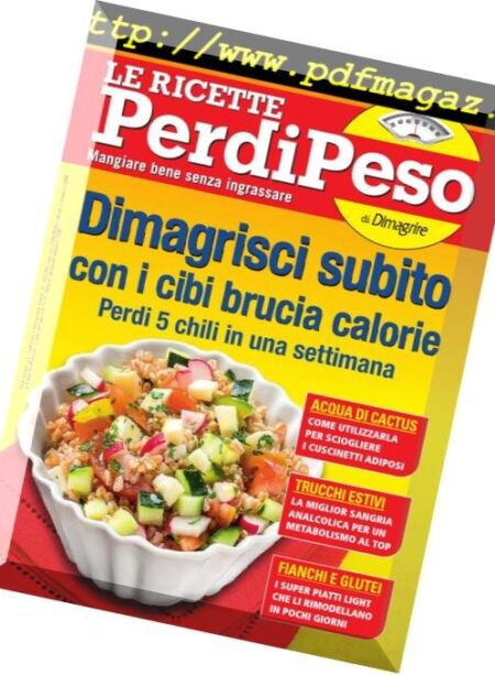 Le Ricette PerdiPeso – Agosto 2018 Cover