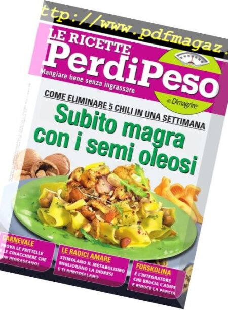 Le Ricette PerdiPeso – Febbraio 2018 Cover