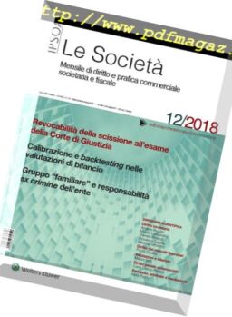 Le Societa – Dicembre 2018