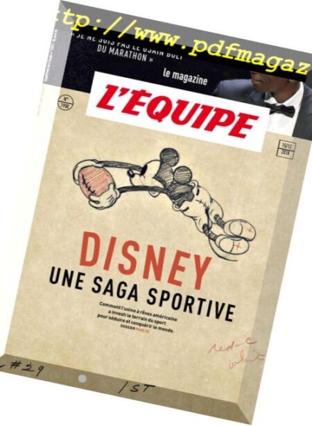 L’Equipe Magazine – 15 Decembre 2018 Cover