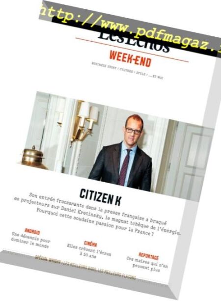 Les Echos Week-end – 16 Novembre 2018 Cover