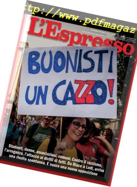 L’Espresso – 21 Ottobre 2018 Cover