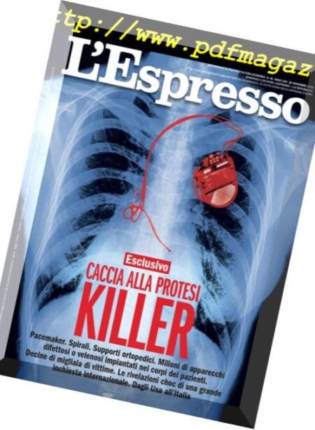 L’Espresso – 25 Novembre 2018 Cover
