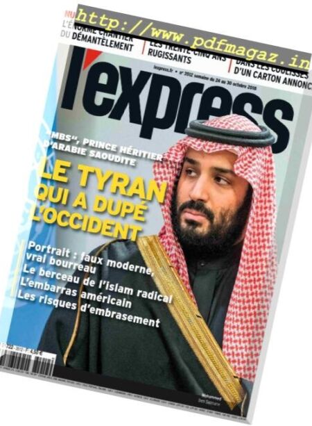 L’Express – 24 octobre 2018 Cover