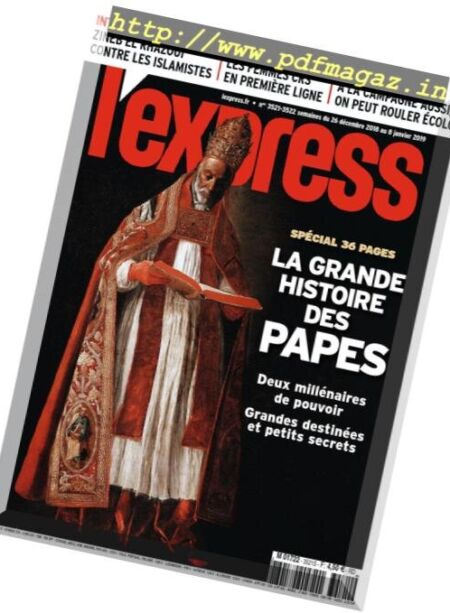 L’Express – 26 decembre 2018 Cover