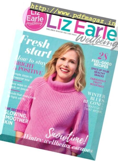 Liz Earle Wellbeing – January 2019 Cover