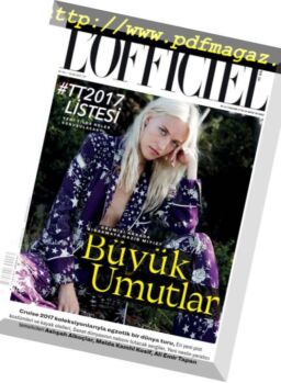 L’Officiel Turkey – Aralik 2016