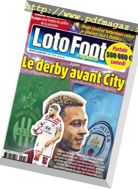 Loto Foot Magazine – 21 Novembre 2018 Cover