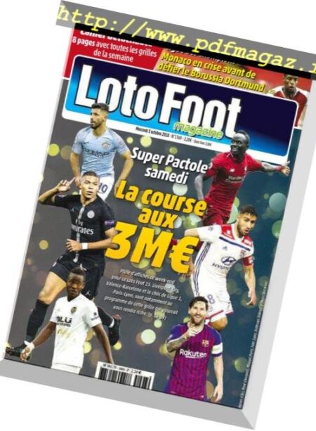 Loto Foot Magazine – 3 Octobre 2018 Cover