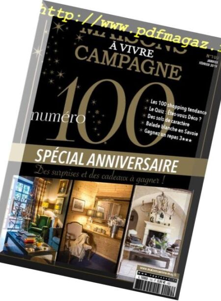 Maisons a Vivre Campagne – janvier-fevrier 2019 Cover