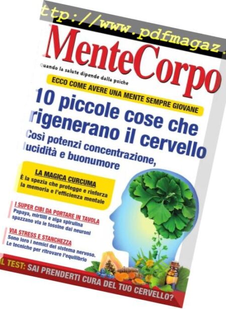 MenteCorpo – Giugno 2018 Cover