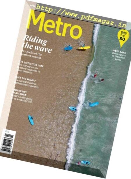 Metro New Zealand – January 2019 Cover