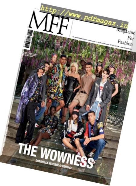MFF Magazine For Fashion – Settembre 2018 Cover
