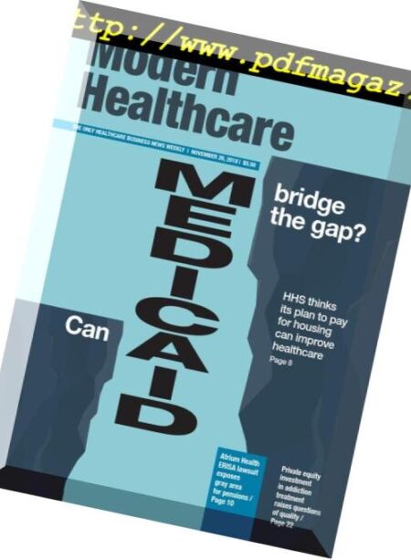 Modern Healthcare – November 26, 2018 Cover