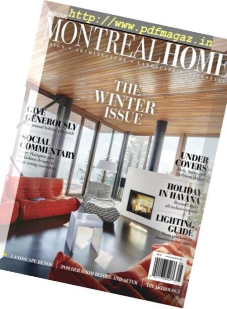Montreal Home – Winter 2018-2019 Cover
