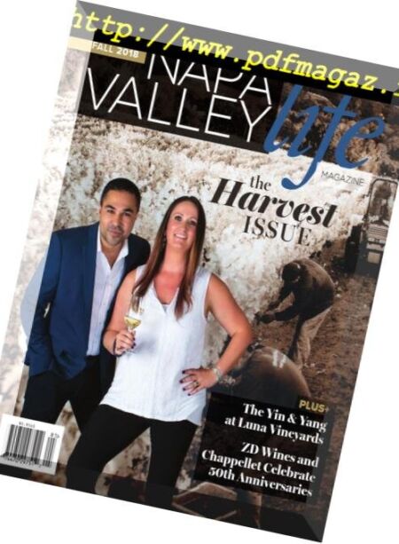 Napa Valley Life Magazine – Fall 2018 Cover