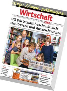 NiederOsterreichische Wirtschaft – Dezember 2018