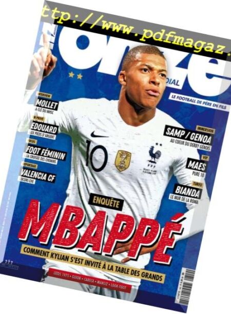 Onze Mondial – Decembre 2018 – Janvier 2019 Cover