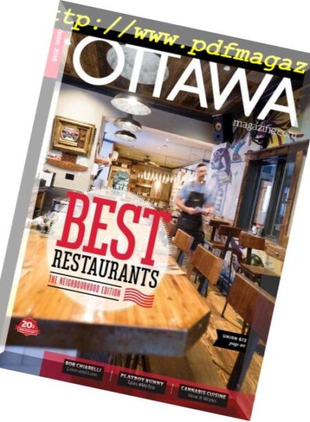 Ottawa Magazine – November 2018 Cover