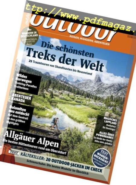 outdoor – Dezember 2018 Cover