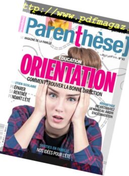Parenthese – Juillet-Aout 2018