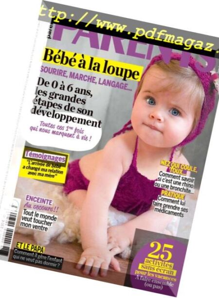 Parents France – Janvier-Fevrier 2019 Cover