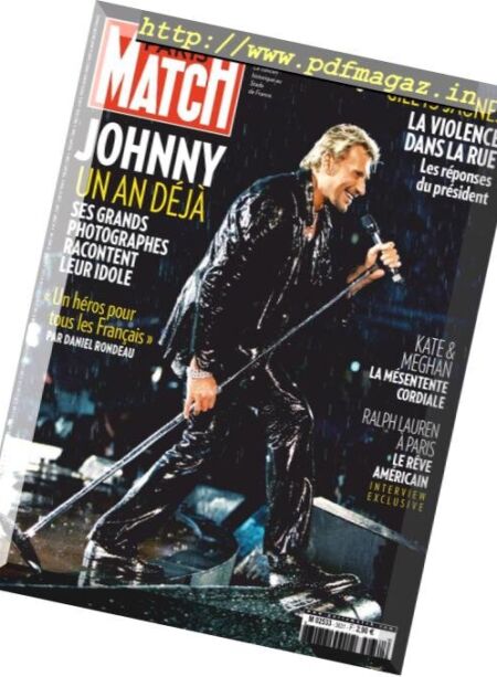Paris Match – 13 decembre 2018 Cover