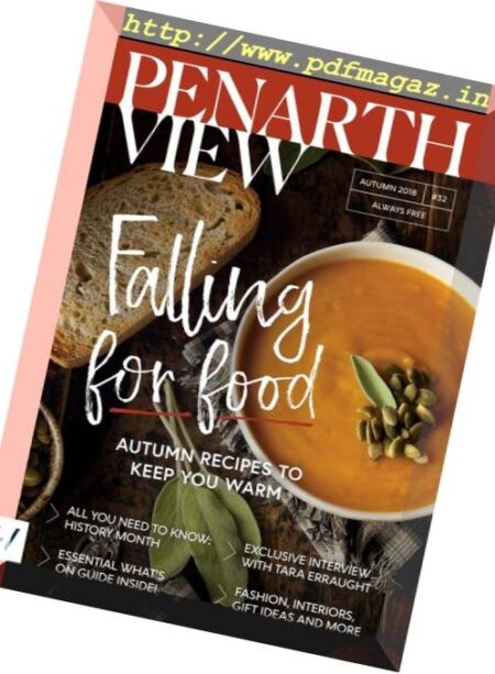 Penarth View – Autumn 2018 Cover